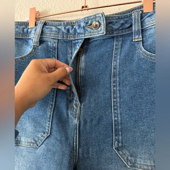 Boden Denim Wide Leg Jeans